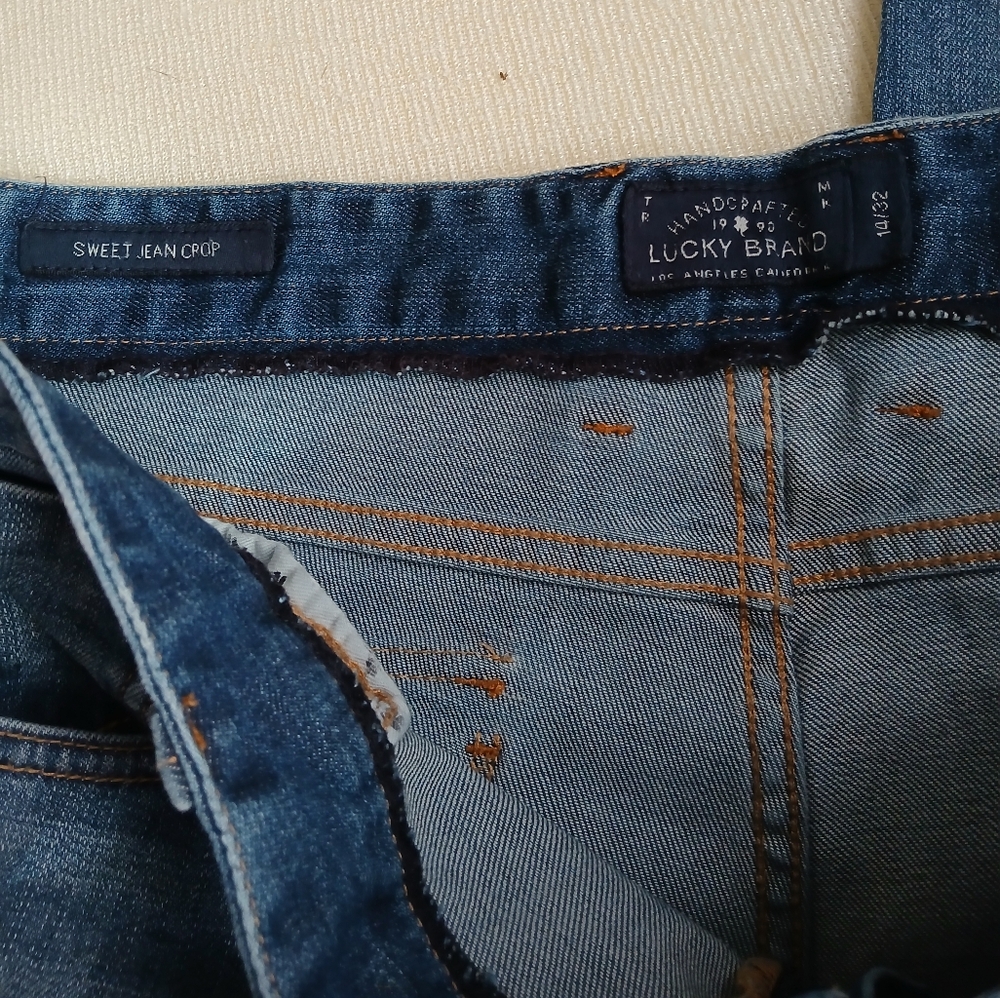 LUCKY Brand SWEET JEAN CROP ◉ Women's US Size 14/32W❗Last Chance To Buy‼️ - Picture 9 of 9